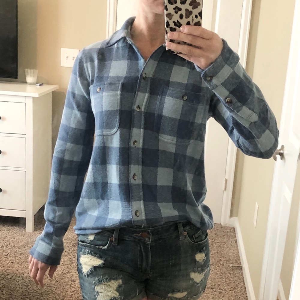 Faherty Flannel plaid button down